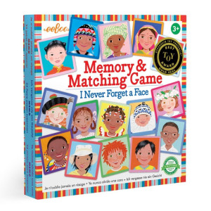 Eeboo - Gra Pamięciowa I Never Forget A Face Matching & Memory Game