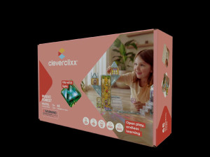 Cleverclixx - Klocki Magnetyczne Magic Forest Pack Pastel - 65 El.