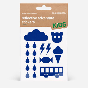 Bookman Urban Visibility - Naklejki Odblaskowe Na Rower - Adventure Blue