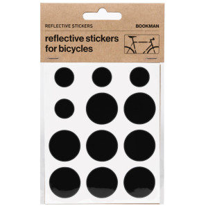 Bookman Urban Visibility - Naklejki Odblaskowe Na Rower - Dots Black