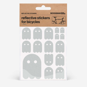 Bookman Urban Visibility - Naklejki Odblaskowe Na Rower - Ghost White