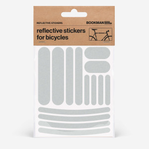 Bookman Urban Visibility - Naklejki Odblaskowe Na Rower - Strips White