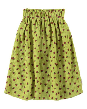 Piupiuchick - Spódnica Długa - Pistachio Green W/ Little Flowers