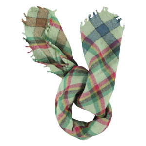 Piupiuchick - Chusta - Light Green Checkered - 70X70Cm