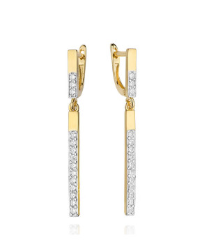 Náušnice Bonore - Zlato 585 - Diamant 128619