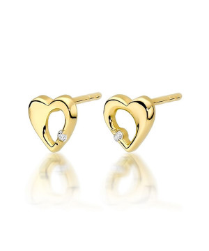 Náušnice Bonore - Zlato 585 - Diamant 0,0086 ct 128614