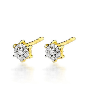 Náušnice Bonore - Zlato 585 - Diamant 128633