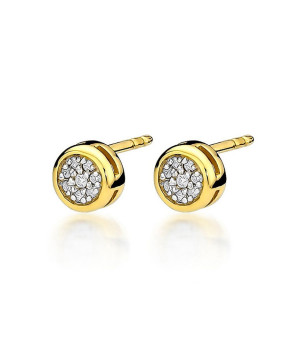Náušnice Bonore - Zlato 585 - Diamant 128634