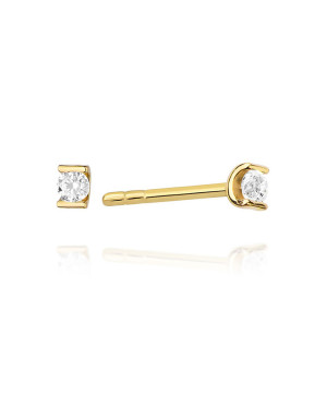 Náušnice Bonore - Zlato 585 - Diamant 0,04 ct 128644