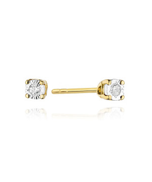 Náušnice Bonore - Zlato 585 - Diamant 0,03 ct 128652