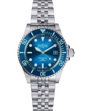 Hodinky pánské Davosa Ternos Diver Blue Lagoon Automatic Chronograph Limited Edition 161.554.04