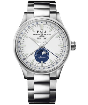 Hodinky Pánske Ball Engineer II Moon Calendar Limited Edition NM3016C-S1J-WH