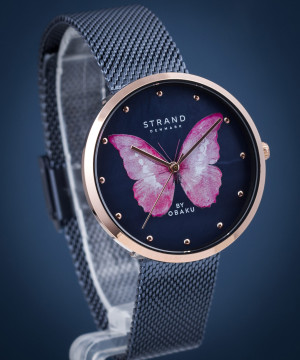 Hodinky Dámske Strand by Obaku Butterfly S700LXVLML-DBP
