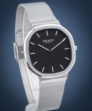 Hodinky Unisex Obaku Oktant Onyx V253GXCBMC