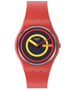 Hodinky Unisex Swatch Concentring Red SO28R702