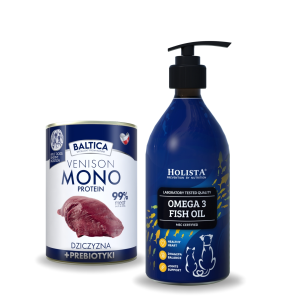 HOLISTA Olej Omega3 dla psa i kota 500ml + Torba na zakupy gratis