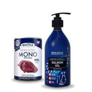 HOLISTA Olej z Łososia dla psa i kota  500ml + Torba na zakupy gratis