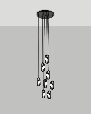 Shilo FUROKU 7952 Schwarze LED-Pendelleuchte