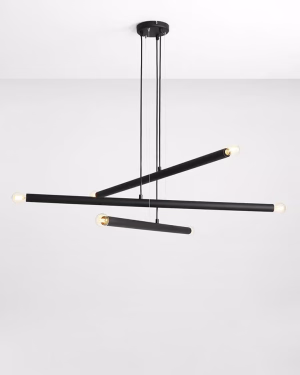 Aldex TUBO 6 BLACK Pendelleuchte