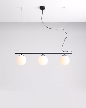 Aldex BERYL 3 GLAS SCHWARZ Pendelleuchte 1006E_1