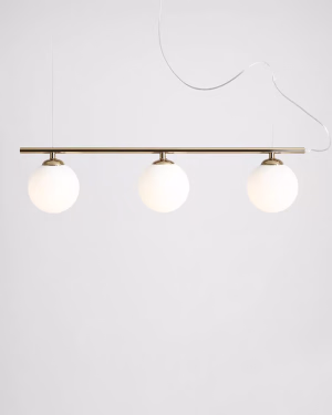 Aldex BERYL 3 GLASS GOLD Pendelleuchte