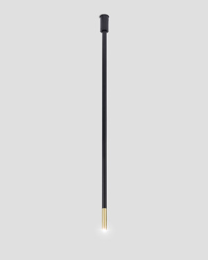 Shilo Dohar ALHA N BLACK-BRASS Decken-/Stehleuchte
