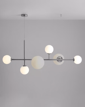 Aldex DIONE 6 CHROME Pendelleuchte mit 2 Leuchtkörpern