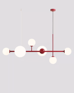 Aldex DIONE 6 RED WINE kastanienbraune Pendelleuchte