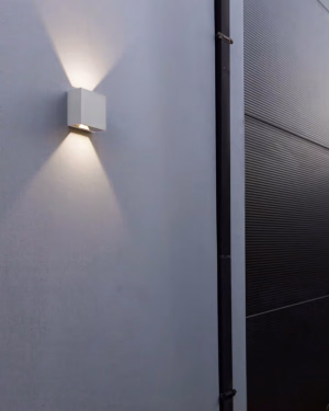 Lampa elewacyjna Lutec GEMINI BEAMS kinkiet IP54 biały 3000K