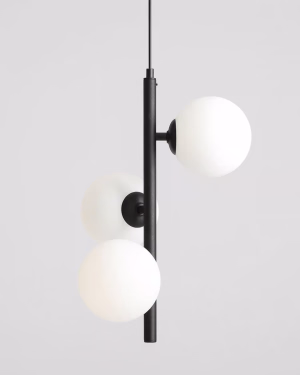 Lampa wisząca Aldex FIN 3 BLACK S