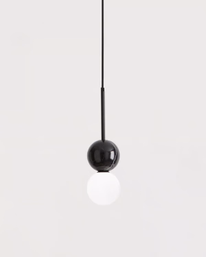 Aromas DALT schwarz/schwarz marmorierte Pendelleuchte