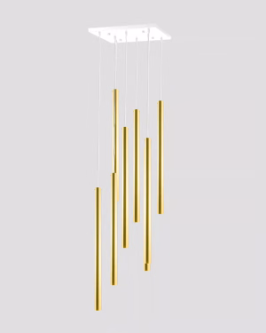 Cascade gold Pendelleuchte Amplex AKADI 8892 mit weißem