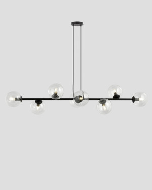 EMIBIG ROSSI 8 BLACK-TRANSPARENT Pendelleuchte 874/8