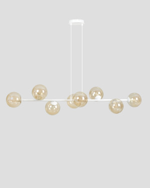 Lampa wisząca EMIBIG ROSSI 8 WHITE-HONEY 879/8