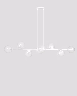 Lampa wisząca EMIBIG ROSSI 8 WHITE-TRANSPARENT 877/8