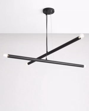 Lampa wisząca Aldex TUBO 4 BLACK