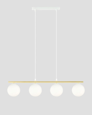 EMIBIG ALLORA 4 WEISS-GOLD Pendelleuchte 1255/4