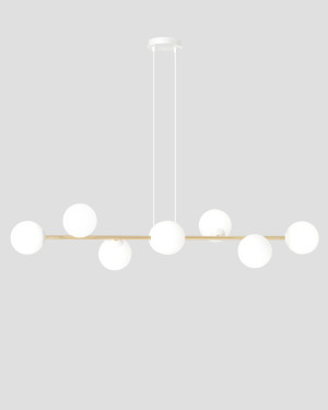 EMIBIG GRAVITY 8 WEISS-GOLD Pendelleuchte 1242/8