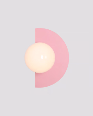 Minimalistische Wandleuchte Aldex LOOP WALL BABY PINK