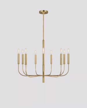 Elstead BRIANNA 9 gold Kronleuchter Pendelleuchte Oxidiertes Messing