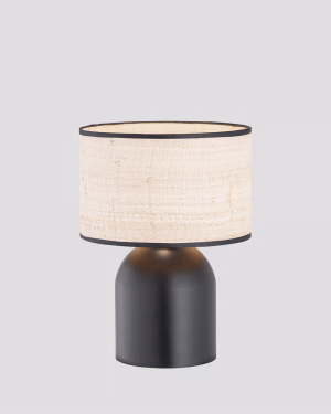 Emibig Tischleuchte ASPEN LN1 SCHWARZ/RATTAN