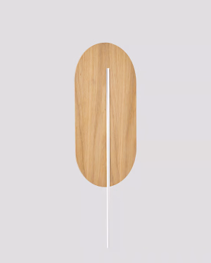 Ummo ROKKE WOOD Wandleuchte Holz mit weiß