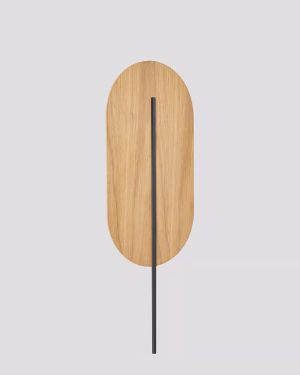 Ummo ROKKE WOOD Wandleuchte Holz mit schwarzem
