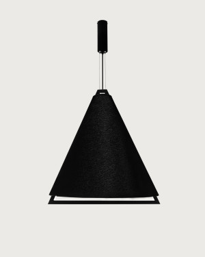 Antigo PONTE 67cm Schwarze LED-Pendelleuchte