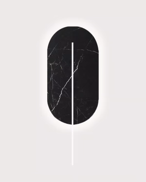 Ummo ROKKE BLACK STONE WHITE nástenné svietidlo