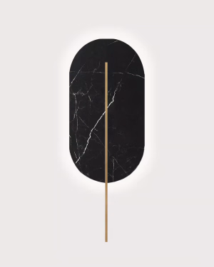 Ummo ROKKE BLACK STONE BRASS Wandleuchte