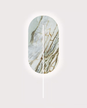 Ummo ROKKE GREEN STONE WHITE nástenné svietidlo