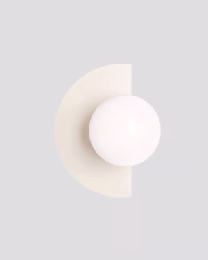 Aldex LOOP WALL CREAM minimalistické nástenné svietidlo
