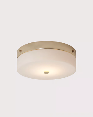 Elstead TAMAR IP44 goldfarbener Badezimmer-Plafond
