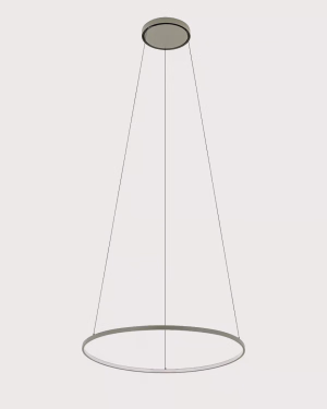 Nowodvorski CIRCOLO závesné svietidlo 11403 60cm hodvábne olivové LED RING 3000K